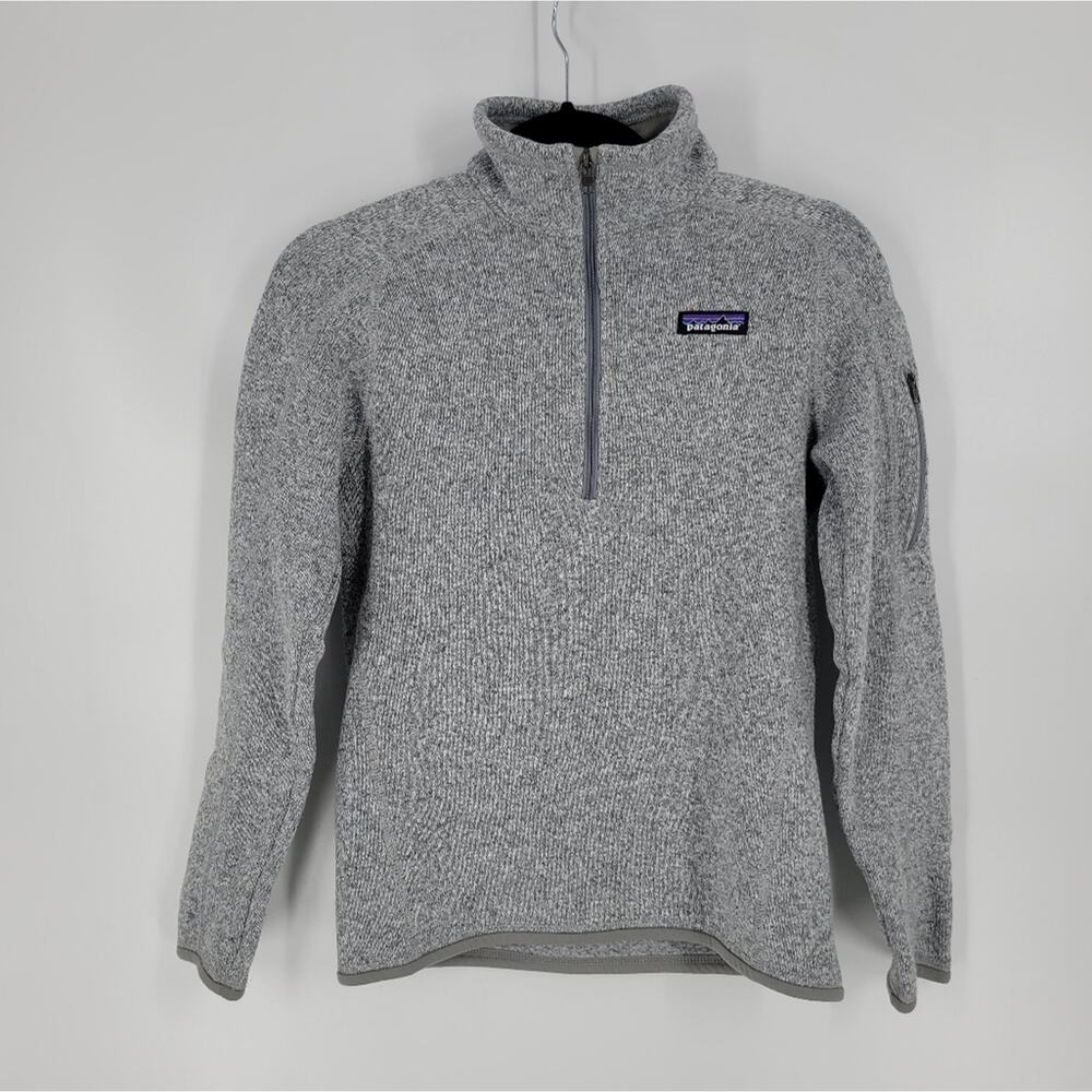 Patagonia Birch White Women's 1/4-Zip Fleece Better Sweater XS